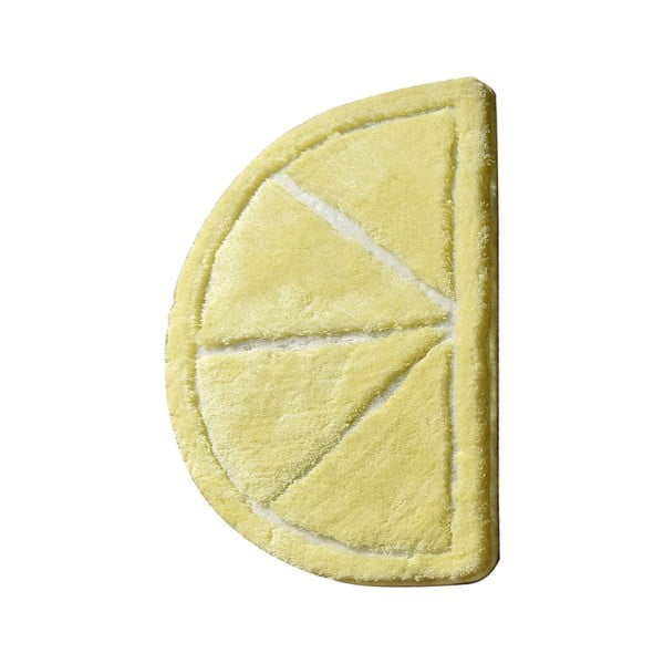 Tappetino da bagno giallo 100x60 cm Limon - Foutastic-image-2