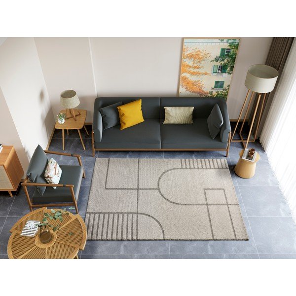 Tappeto beige , 80 x 150 cm Snowy - Universal-image-1