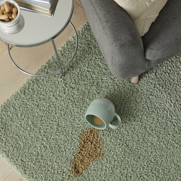 Tappeto verde lavabile in fibra riciclata 120x170 cm Fluffy - Flair Rugs-image-4