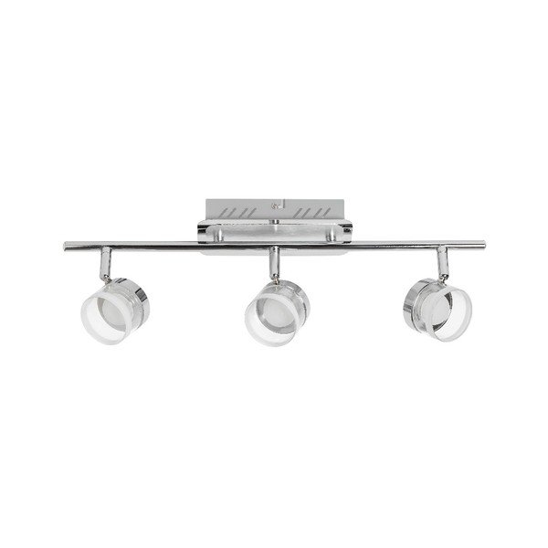 Apparecchio a soffitto in argento per 3 lampadine con luce LED Otturatore - SULION