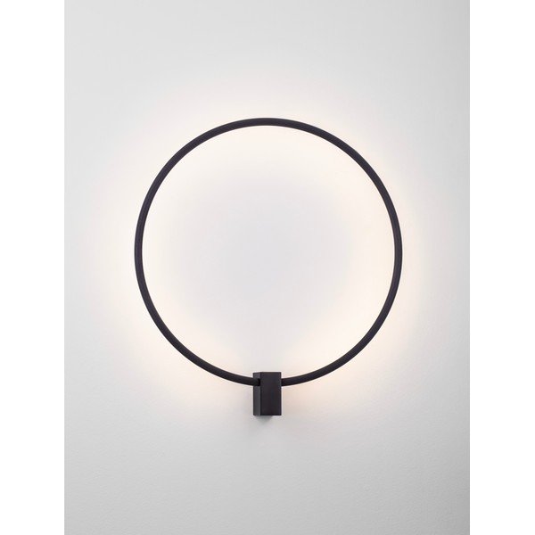 Lampada da parete LED nera opaca in alluminio con intensità regolabile Cercio – Nova Luce-image-3