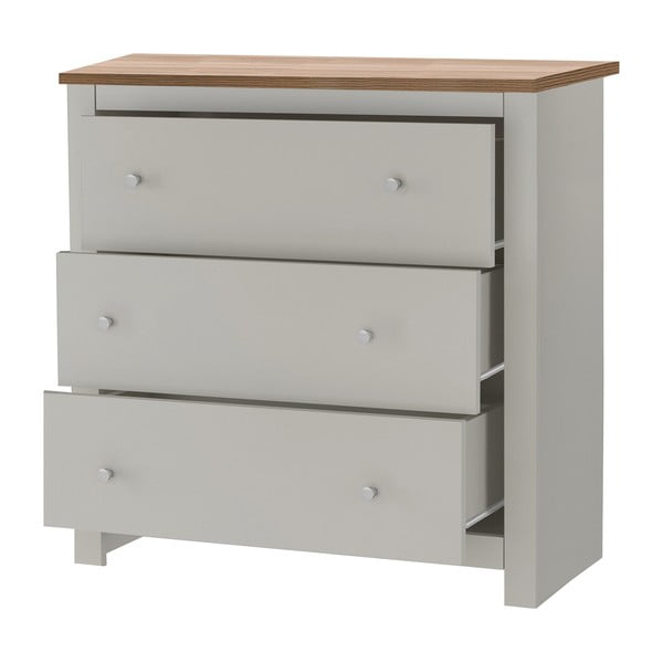 Cassettiera alta grigia 81x35 cm Emerald - Støraa-image-3