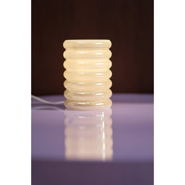 Lampada da tavolo color crema in vetro (altezza totale 16 cm) Apelqvist – Jotex-image-1
