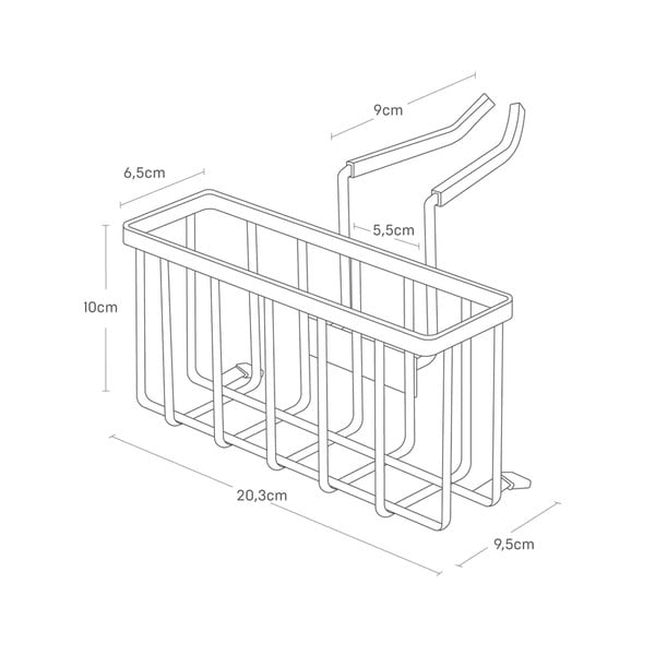 Porta spugne in metallo da appendere - YAMAZAKI-image-4