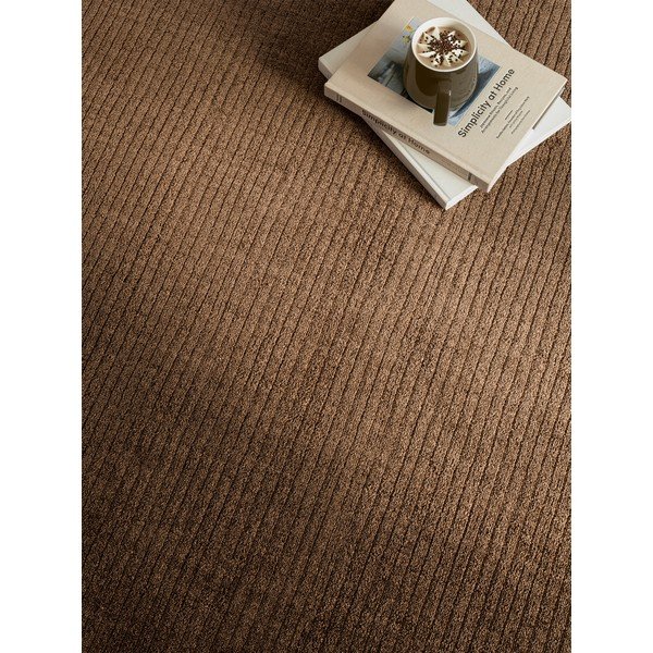 Tappeto marrone scuro tessuto a mano 160x230 cm – Asiatic Carpets-image-1