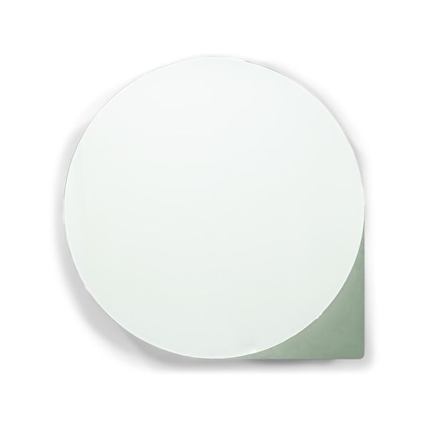 Mobile da bagno a sospensione in metallo grigio-verde con specchio 35x35 cm Sonnet - Spinder Design