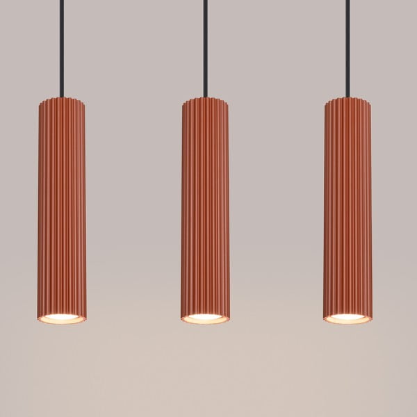 Lampadario color mattone Gleam – Sollux-image-3