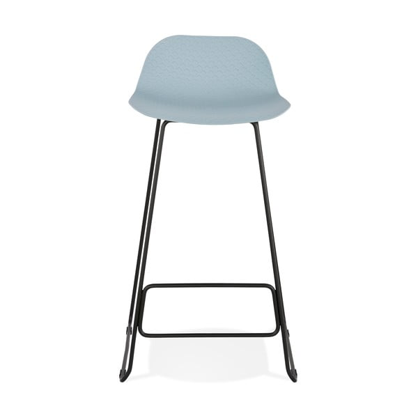 Sgabello da bar blu con gambe nere, altezza seduta 76 cm Slade - Kokoon-image-4