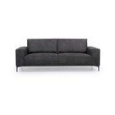 Divano color antracite con rivestimento in finta pelle 224 cm Copenhagen – Scandic