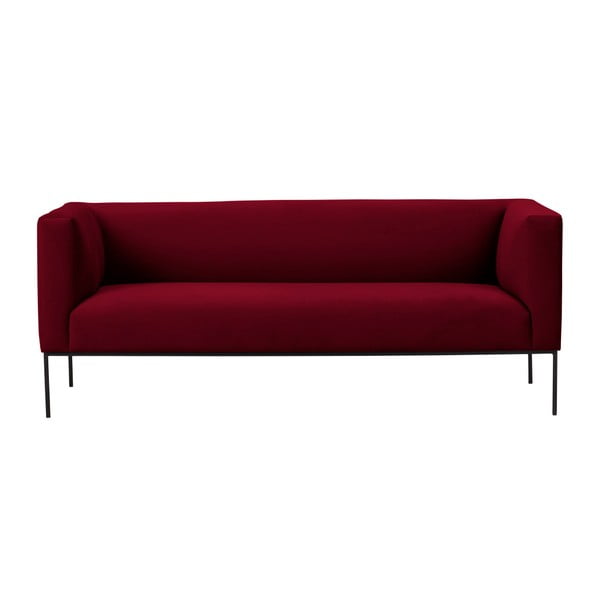 Divano in velluto rosso, 195 cm Neptune - Windsor & Co Sofas