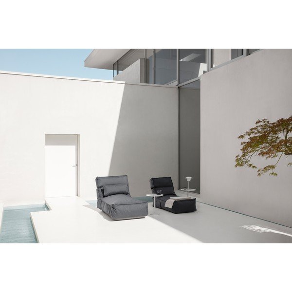 Sedia a sdraio da giardino grigio scuro Coal Stay - Blomus-image-1
