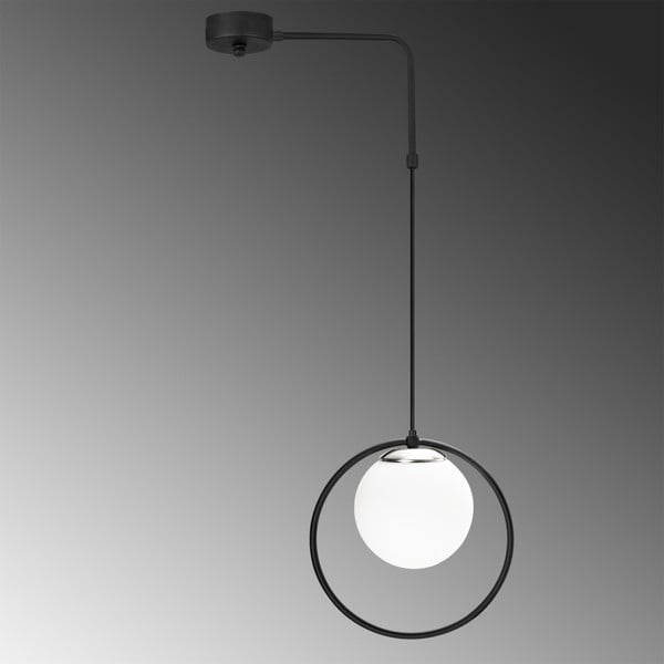 Apparecchio a sospensione in metallo nero Opviq luci Elpidas - Opviq lights-image-2