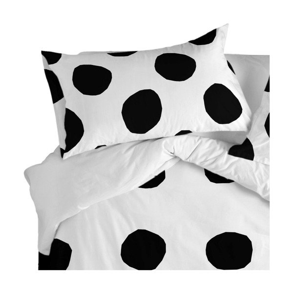 Set di 2 federe in cotone, 50 x 75 cm Dot - Blanc-image-1