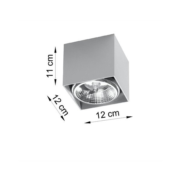 Apparecchio da soffitto grigio Jerry - Sollux-image-2