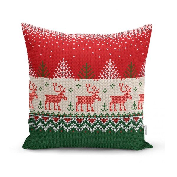 Set di 4 federe natalizie e runner da tavola Buon Natale - Minimalist Cushion Covers-image-1