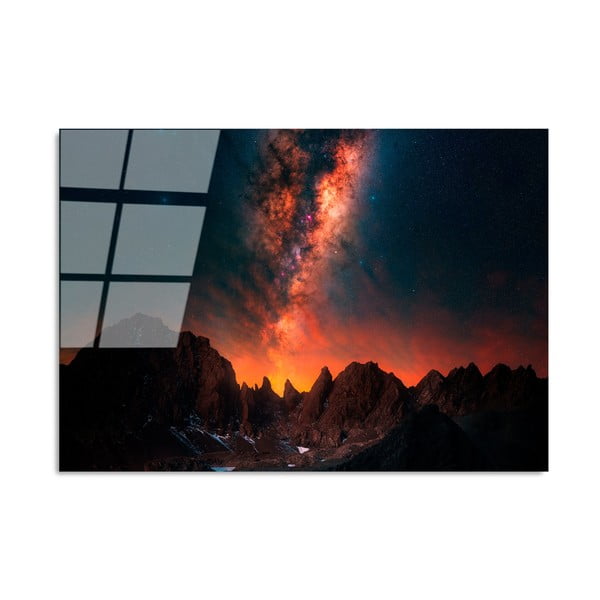 Pittura su vetro 100x70 cm Night Sky - Wallity