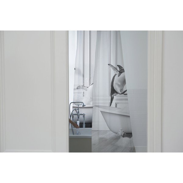 Tenda da doccia 175x180 cm Showe Penguin - Little Nice Things-image-1