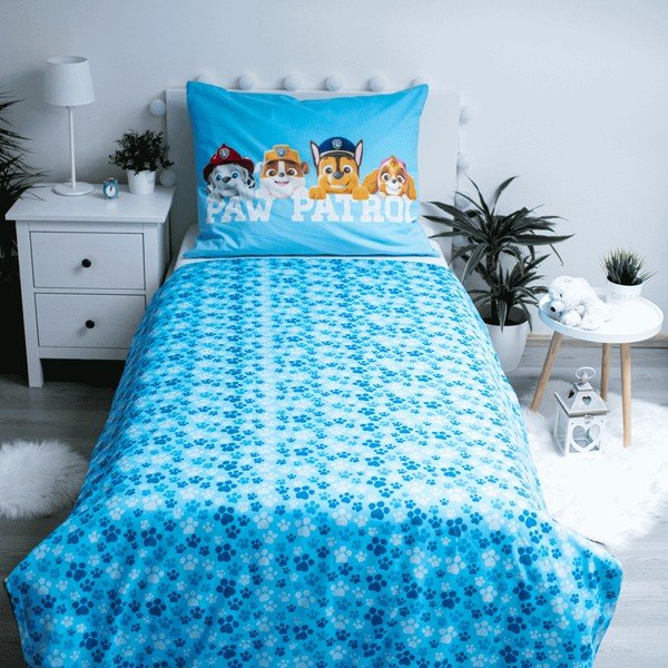 Biancheria da letto singola in cotone per bambini con effetto luminoso 140x200 cm Paw Patrol - Jerry Fabrics-image-2