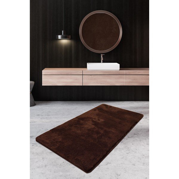 Tappetino per il bagno marrone scuro 80x140 cm Havai – Foutastic-image-1