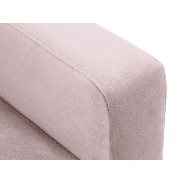 Divano in velluto rosa , 158 cm Harmony - Kooko Home-image-1