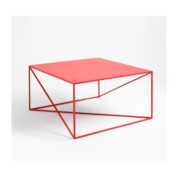 Tavolino rosso Custom Form Memo, larghezza 80 cm - CustomForm-image-2