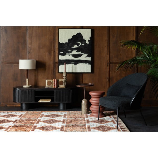 Mobile TV marrone scuro in mango massiccio 140x45x40 cm Kenji – Dutchbone-image-2