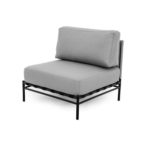 Modulo divano da giardino grigio chiaro (parte centrale) Dandy - Sit Sit-image-3