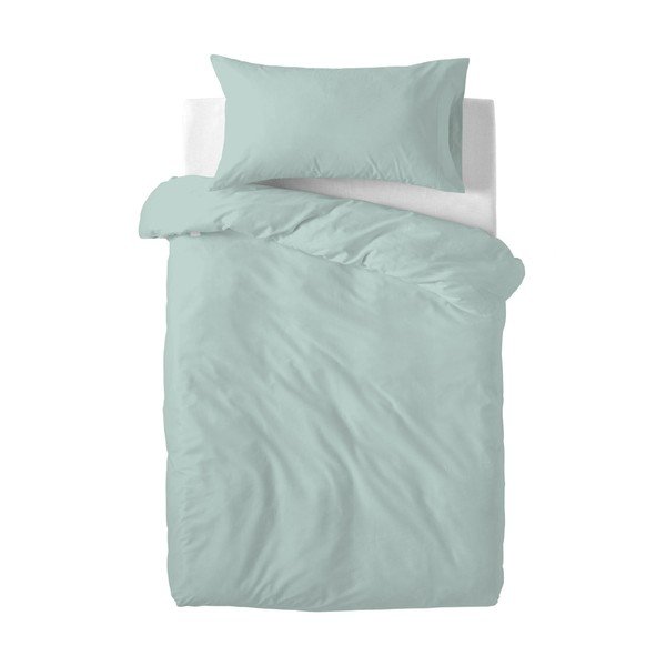 Federa in cotone verde menta, 75 x 50 cm Basic - Mr. Fox-image-2