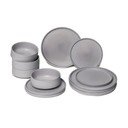 Set di piatti grigi in gres 12 pz Malia - Bonami Selection
