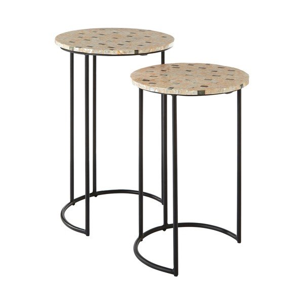 Set di tavolini rotondi 2 pz ø 38 cm Halle – Premier Housewares-image-4
