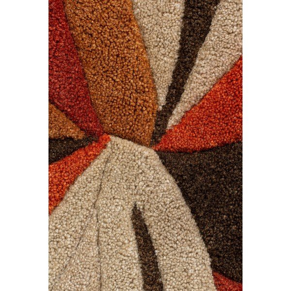 Tappeto arancione Scheggia, ⌀ 135 cm - Flair Rugs-image-1