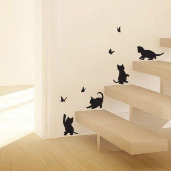 Dekorativní nálepka na stěnu Kitten