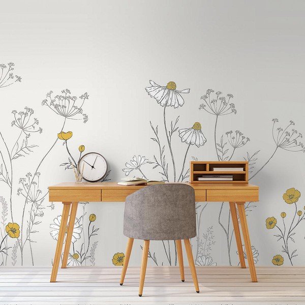 Carta da parati per bambini 400 cm x 248 cm Through The Fields - Lilipinso-image-1