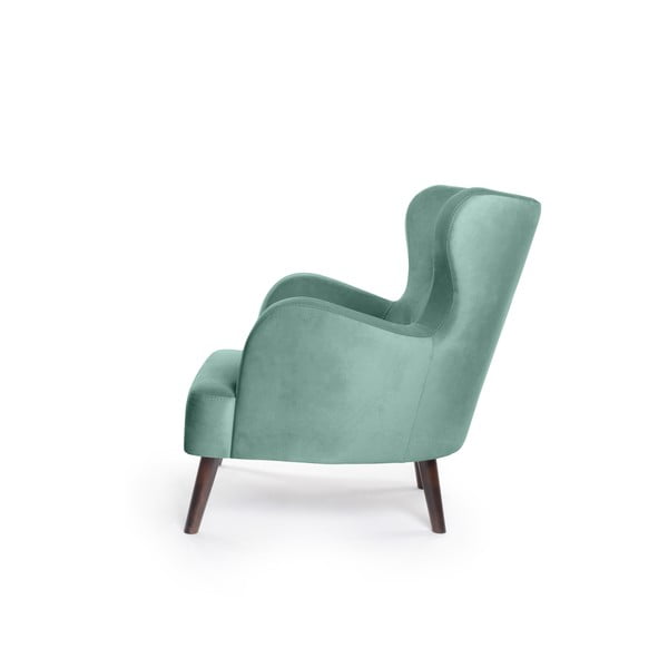 Poltrona in velluto color menta Noemye - Bonami Essentials-image-3