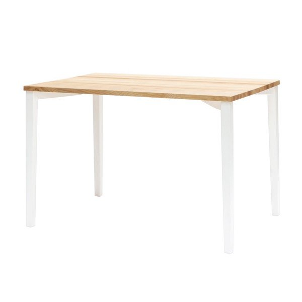 Tavolo da pranzo bianco TRIVENTI, 80 x 120 cm - Ragaba