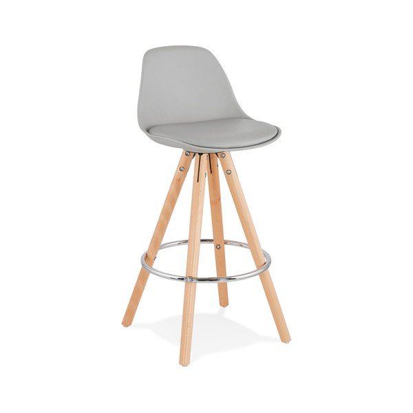 Sgabello da bar grigio, altezza seduta 64 cm Anau - Kokoon