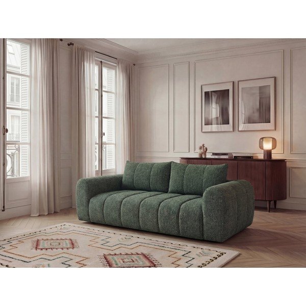 Divano verde scuro 242 cm Nesty – Bobochic Paris-image-1