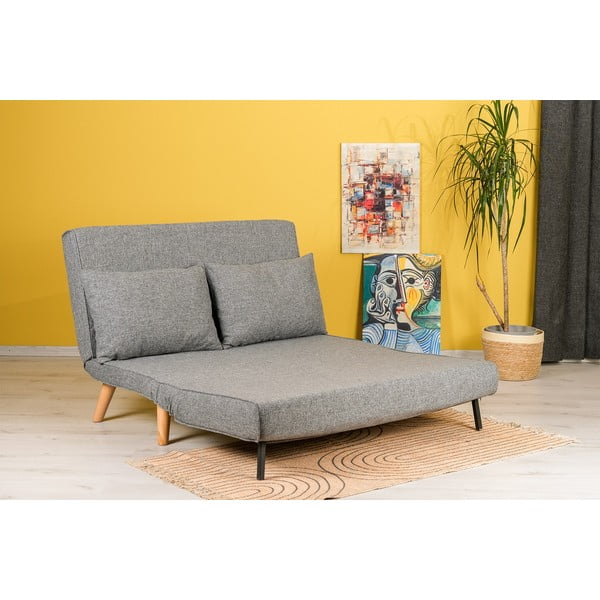 Divano letto grigio 120 cm Folde - Artie-image-2
