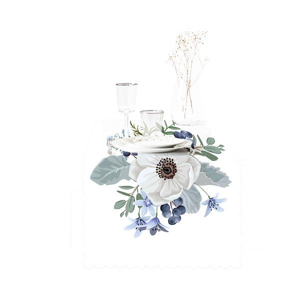 Runner 40x130 cm Blue Rose – Minimalist Cushion Covers-image-2