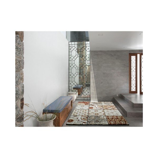 Tappeto marrone e grigio Hydra, 160 x 230 cm - Universal-image-1