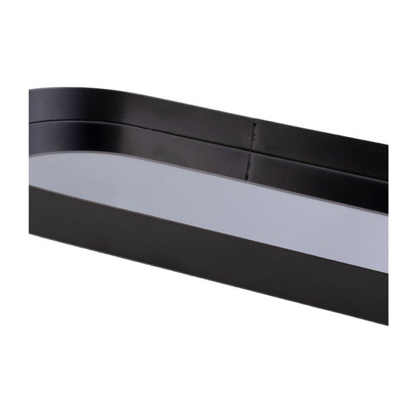 Vassoio nero con specchio fumé Ovale, larghezza 18 cm Mirage - PT LIVING-image-1