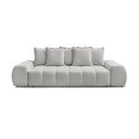 Divano grigio chiaro con rivestimento in ciniglia 278 cm Everest – Bobochic Paris