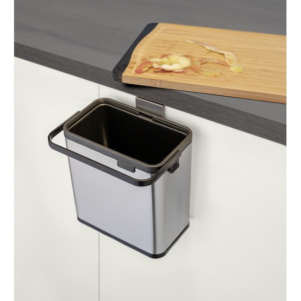 Bidone per l'umido color argento opaco 3 l Colin – Wenko-image-2