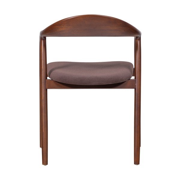 Sedia da pranzo marrone in faggio massiccio con braccioli Bran – WOOOD-image-4