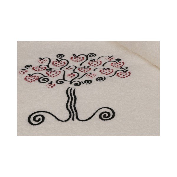 Set di asciugamani e teli da bagno bianchi con dettaglio Arbre colorato - Foutastic-image-3