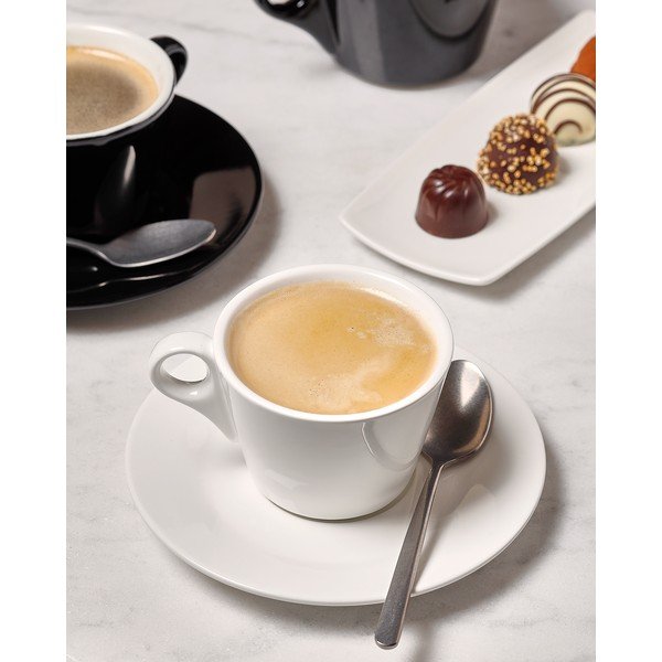 Piattino bianco in porcellana ø 15,5 cm Barista – BonBistro-image-1