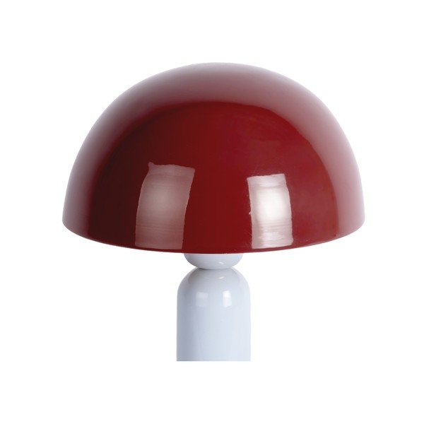Lampada da tavolo burgundy/azzurra in metallo (altezza totale 30 cm) Firenze round – Leitmotiv-image-2
