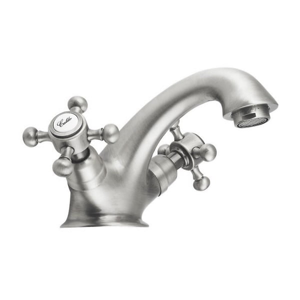 Rubinetto per lavandino in argento opaco verticale Antea – Sapho-image-1