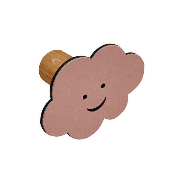 Gancio da parete rosa in acciaio Cloud Dot Nupo – LIND DNA-image-1