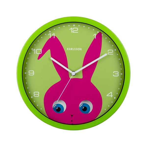 Orologio per bambini ø 31 cm Peekaboo Bunny - Karlsson